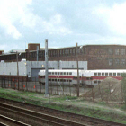 In the late 1980s commuter trains and MBTA Green Line trains were assembled inside and behind Building K.